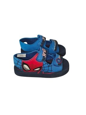 Spider-Man Blue Kids Lightweight Sandals Toddler Size 7/8c